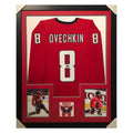 Alexander Ovechkin Signed Washington Framed Vertical Layout Pro Edition Red Jersey (JSA)