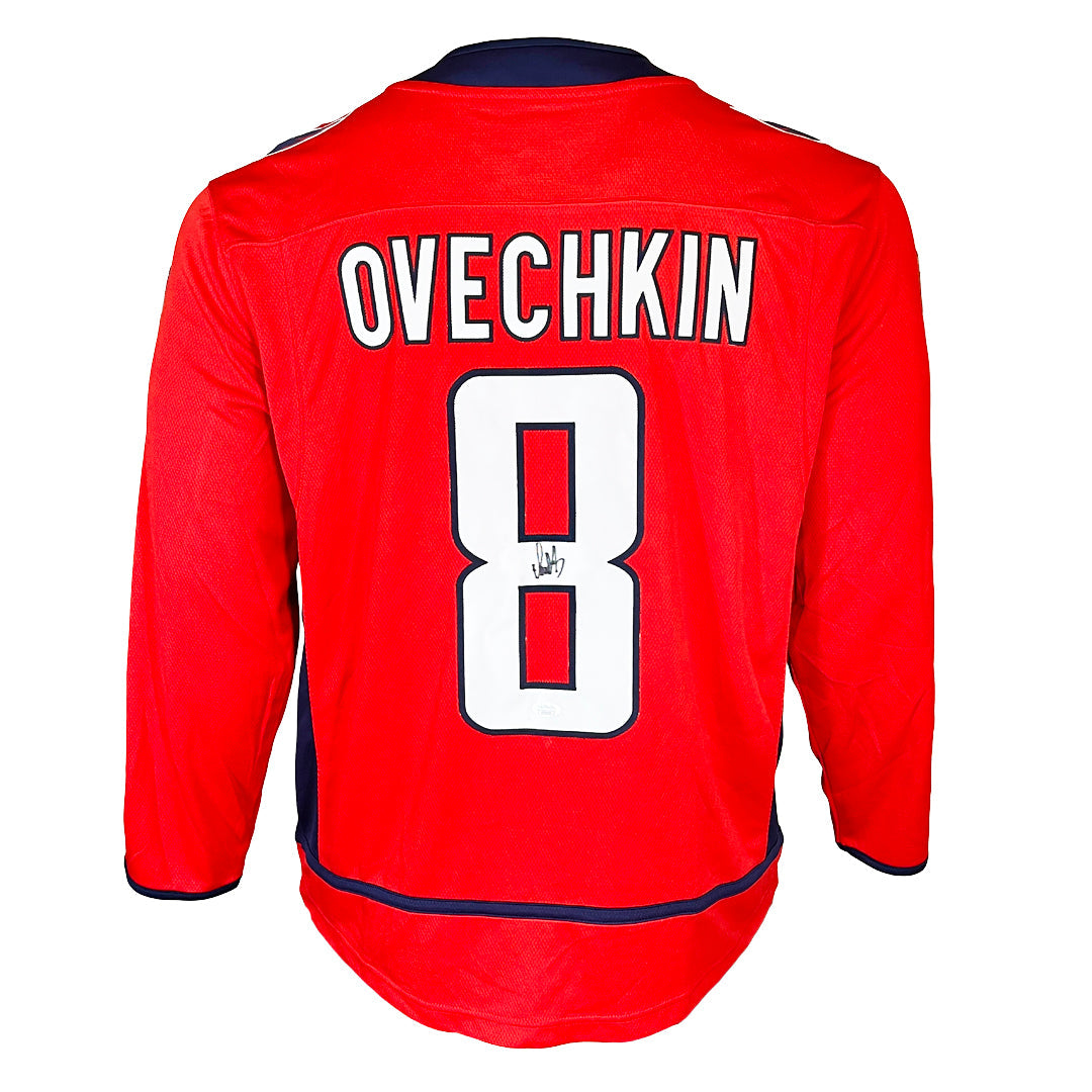 Alexander Ovechkin Signed Stanley Cup Patch Authentic Washington Capitals Red 5XL Hockey Jersey (JSA)