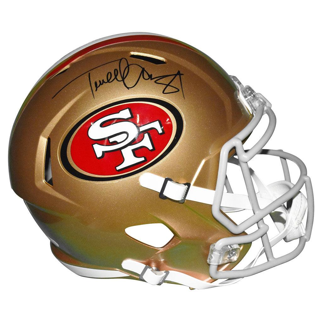 Terrell Owens Signed San Francisco 49ers Speed Full-Size Replica Football Helmet (JSA)
