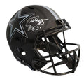 Drew Pearson Signed HOF 21 Inscription Dallas Cowboys Eclipse Speed Full-Size Replica Football Helmet (JSA)