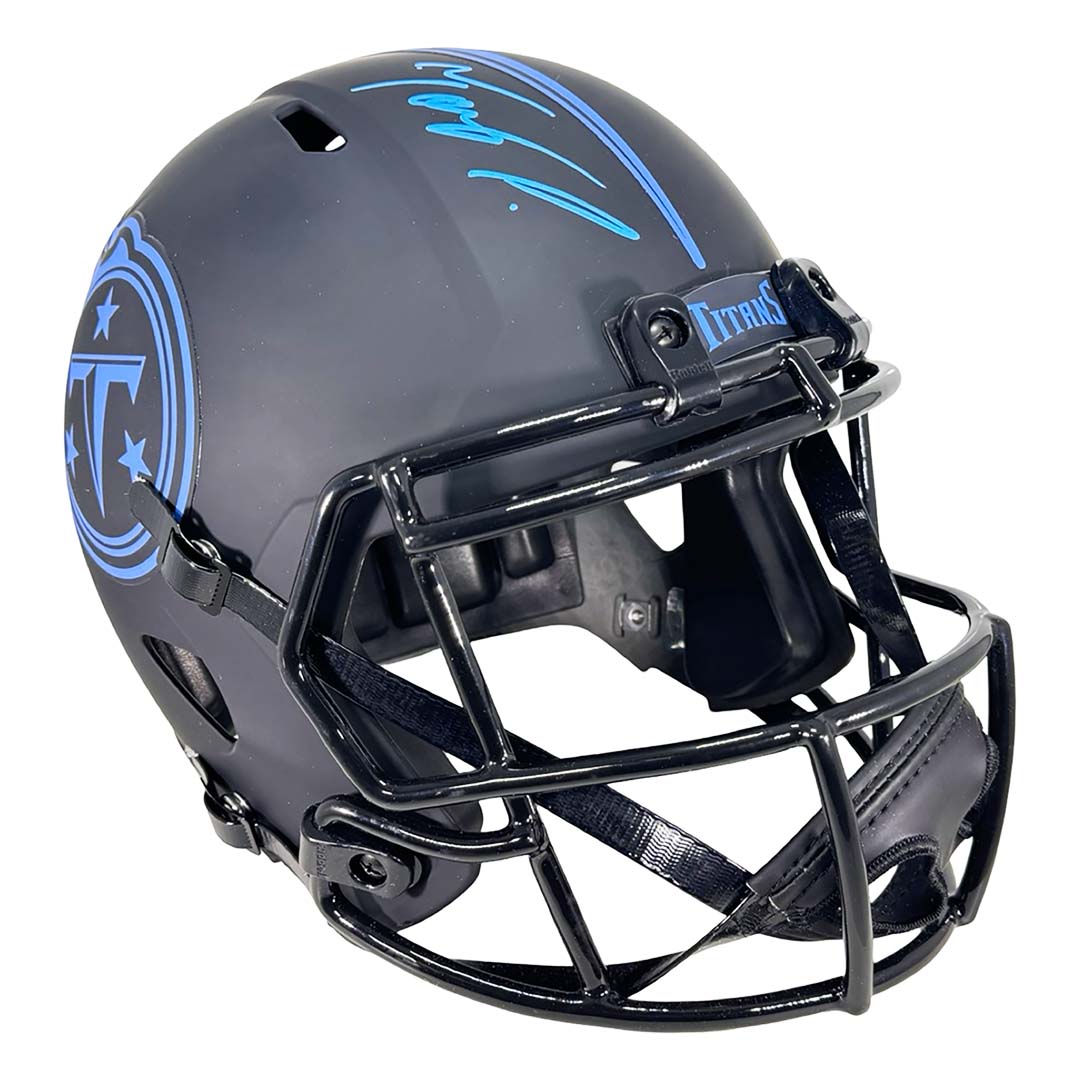 Tony Pollard Signed Tennessee Titans Eclipse Full-Size Replica Football Helmet (Beckett)