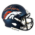 Clinton Portis Signed Denver Broncos 2024 Speed Mini Football Helmet (Beckett)