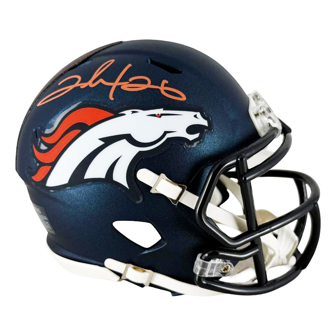 Clinton Portis Signed Denver Broncos 2024 Speed Mini Football Helmet (Beckett)