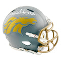 Clinton Portis Signed Denver Broncos Slate Alternate Speed Mini Football Helmet (Beckett)