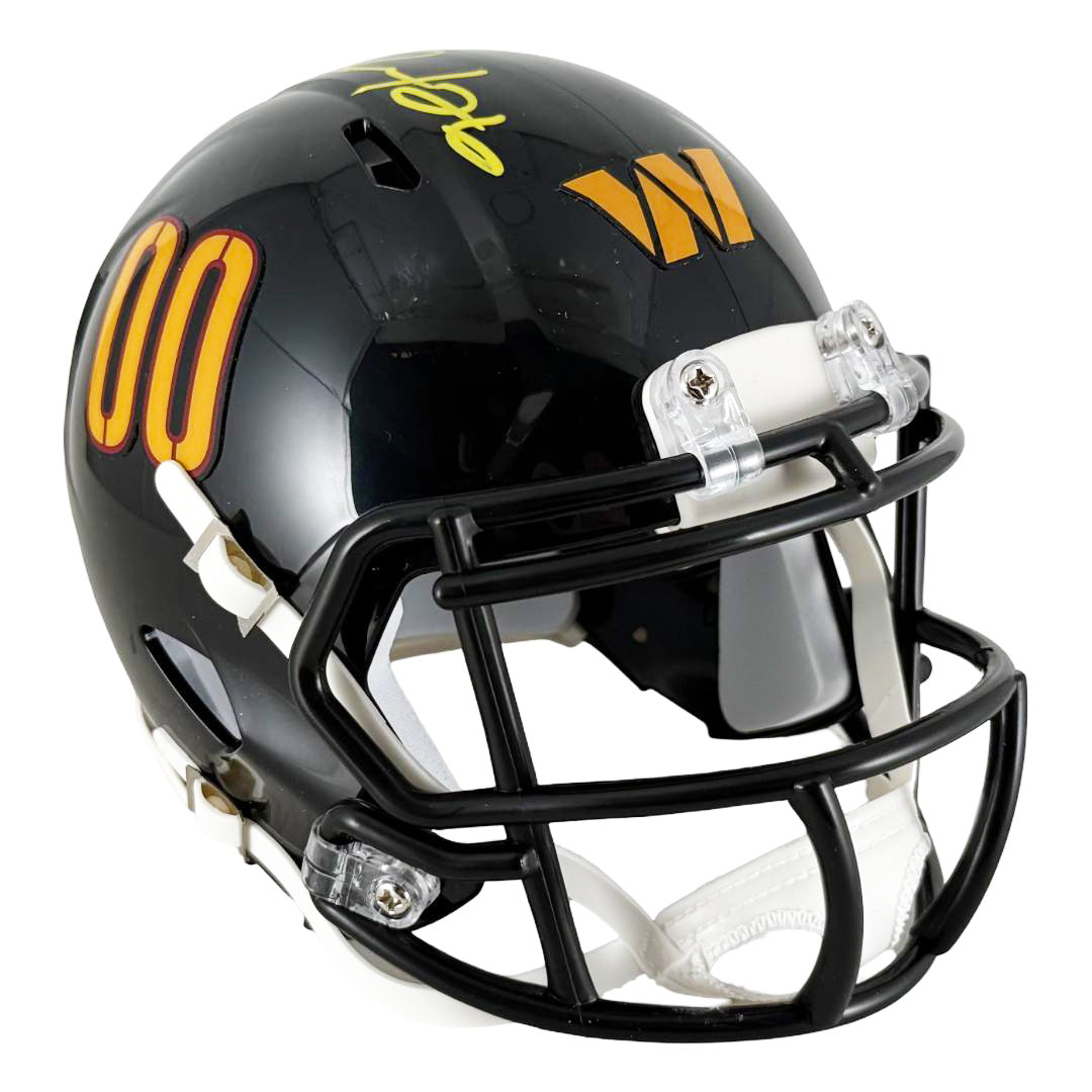 Clinton Portis Signed Washington Commanders Alt 2024 Speed Mini Football Helmet (Beckett)