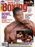 Riddick Bowe Autographed Boxing World Magazine Cover PSA/DNA #Q95936