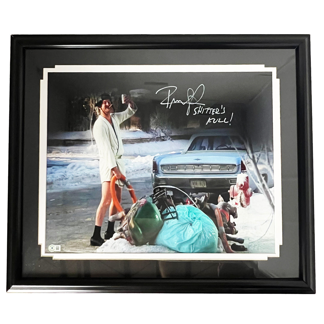Randy Quaid Signed Pose 1 Sh**ter's Full Inscription 16x20 Framed Photo (Beckett)