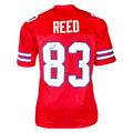 Andre Reed Signed HOF 14 Inscription Buffalo Red Bled Signature Football Jersey (JSA)