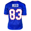 Andre Reed Signed HOF 14 Inscription Buffalo Blue Football Jersey (JSA)