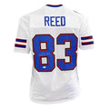 Andre Reed Signed HOF 14 Inscription Buffalo White Football Jersey (JSA)