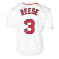 Pokey Reese Signed 04 WS Champs Inscription Boston White Baseball Jersey (Beckett)