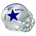 Mel Renfro Signed HOF 96 Inscription Dallas Cowboys Throwback 64-66 Speed Mini Football Helmet (Beckett)