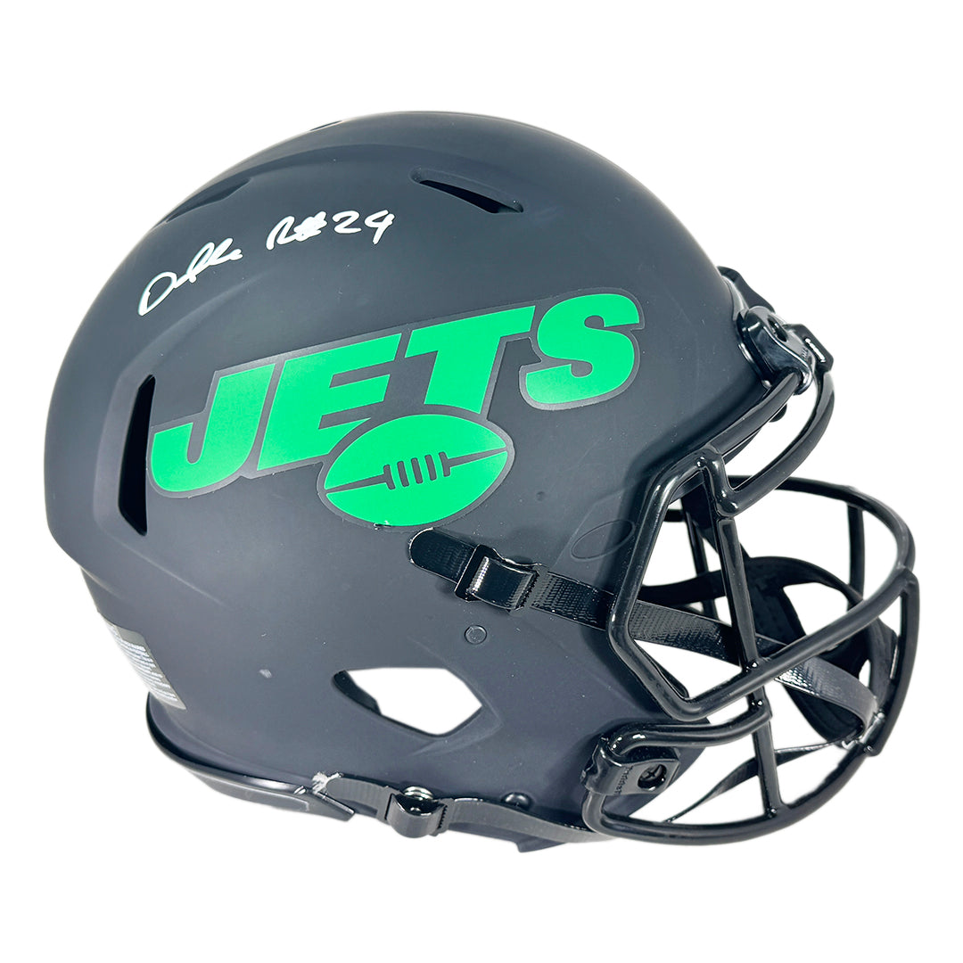 Darrelle Revis Signed New York Jets Authentic Eclipse Speed Full-Size Football Helmet (Beckett)