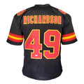 Tony Richardson Signed Kansas City Black Football Jersey (JSA)
