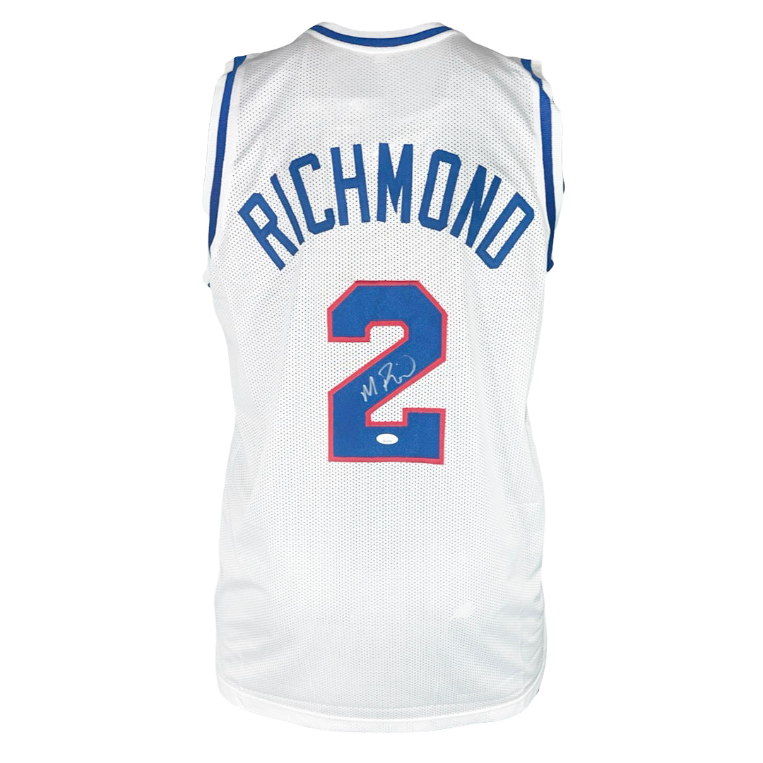 Mitch Richmond Signed Sacramento White Basketball Jersey (JSA)