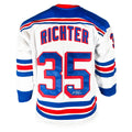 Mike Richter Signed New York White Hockey Jersey (JSA)