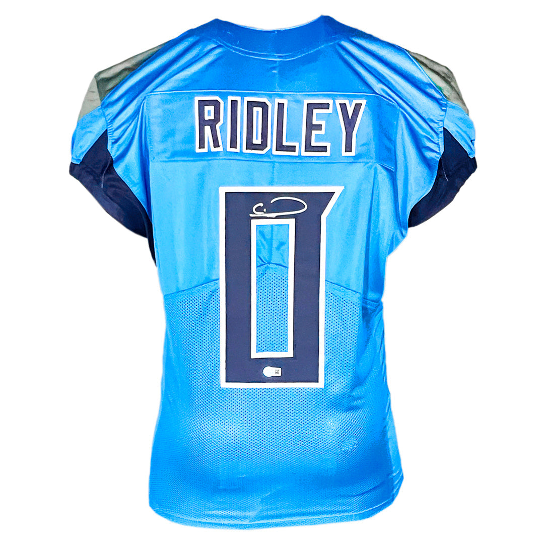 Calvin Ridley Signed Tennessee Light Blue Football Jersey (Beckett)