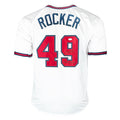 John Rocker Signed 99 NL Champs Inscription Atlanta White Baseball Jersey (JSA)
