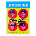 Pete Rose Signed 1963 Topps Rookie Reprint Card (JSA)