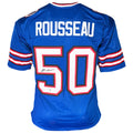 Greg Rousseau Signed Buffalo Blue Football Jersey (Beckett)