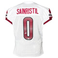 Mike Sainristil Signed Washington White Football Jersey (Beckett)