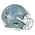 Barry Sanders Signed Detroit Lions Slate Alternate Speed Mini Football Helmet (Beckett)