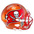 Warren Sapp Signed HOF 13 Inscription Tampa bay Buccaneers Flash Full-Size Replica Football Helmet (Beckett)