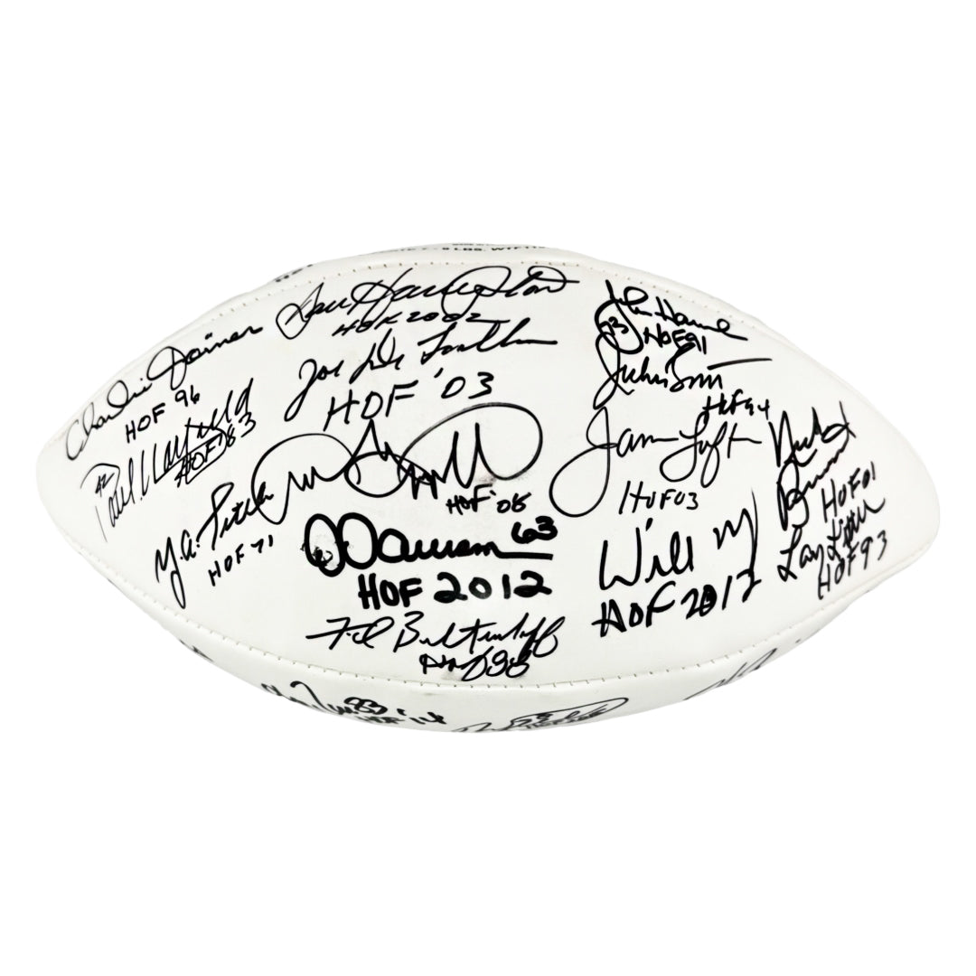 NFL Hall of Famers 36 Signature Authentic Wilson The Duke Leather NFL Football (JSA)