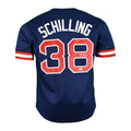 Curt Schilling Signed Boston Navy Jersey (JSA)