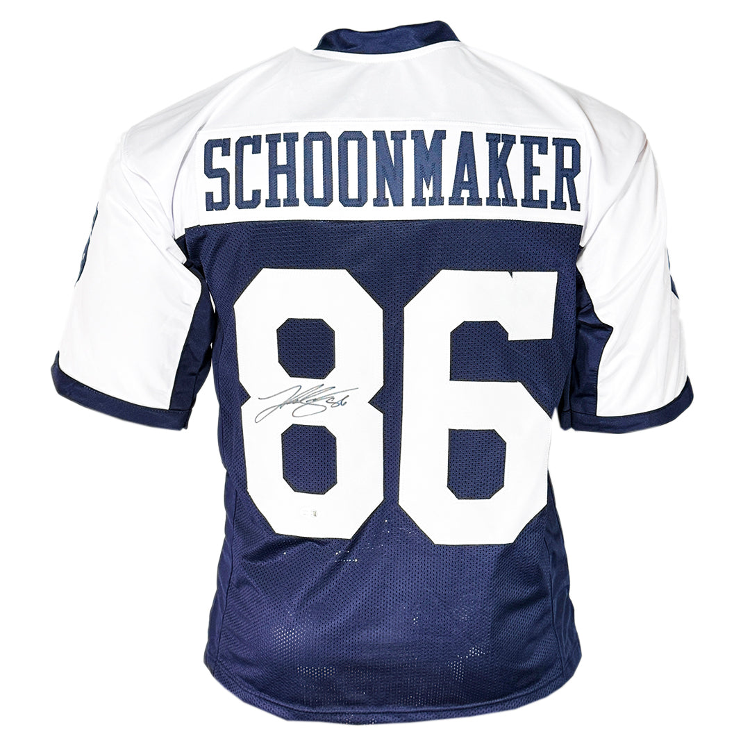 Luke Schoonmaker Signed Dallas Thanksgiving Football Jersey (JSA)