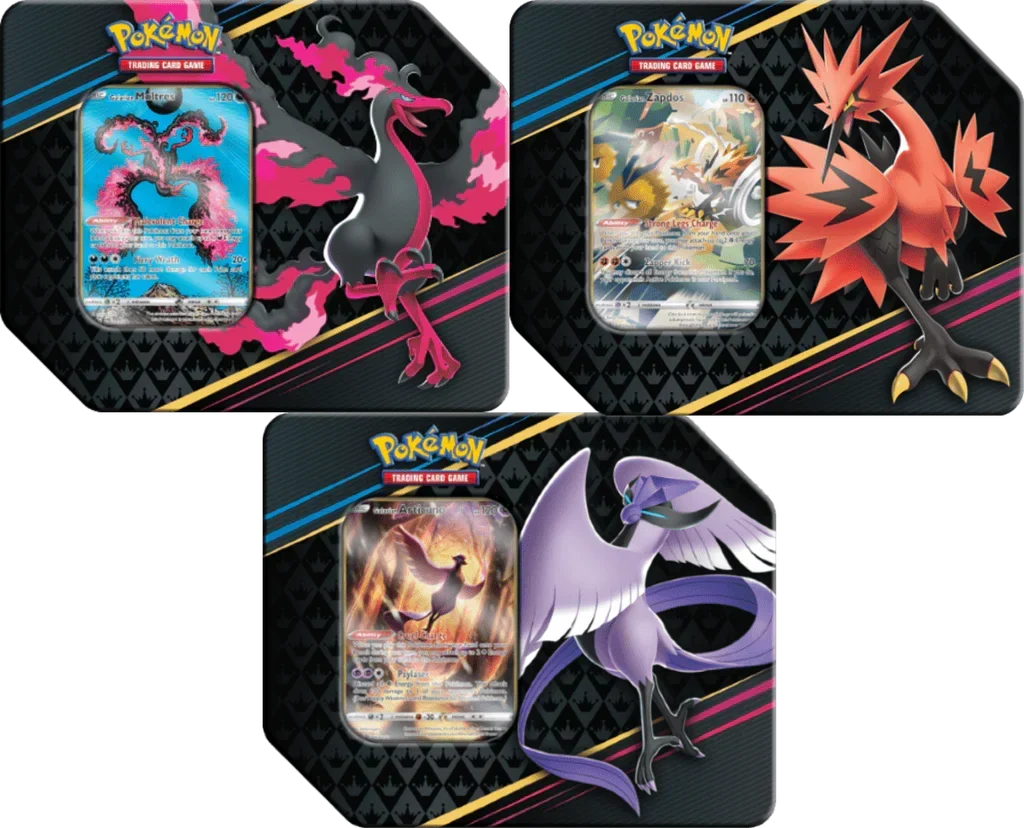 Sword & Shield: Crown Zenith - Tins (Galarian Moltres, Zapdos & Articuno) (1 Tin (Random))