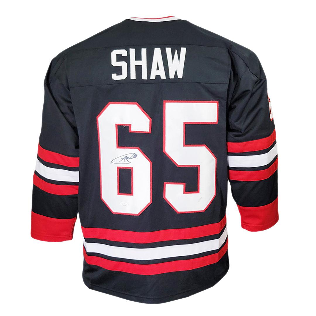 Andrew Shaw Signed Chicago Black Hockey Jersey (JSA)