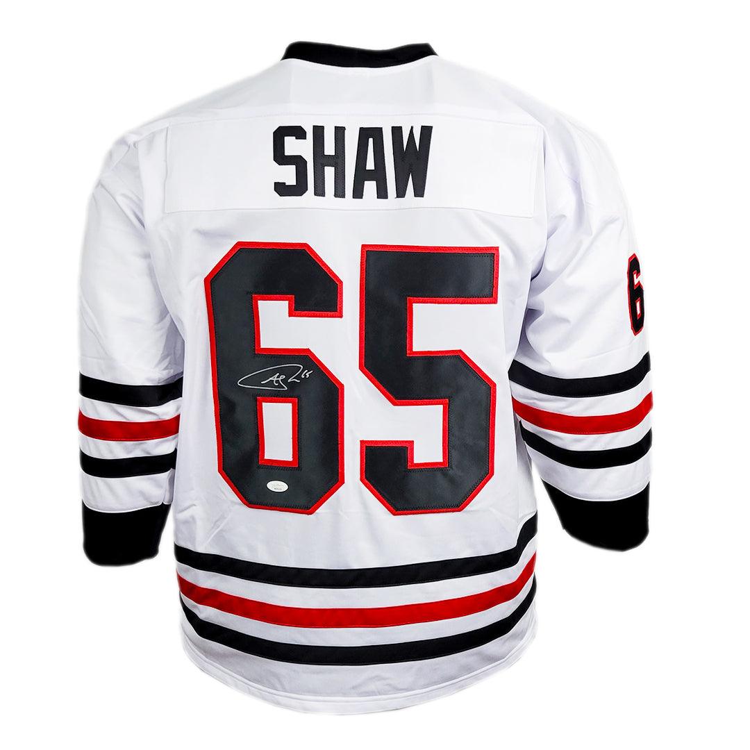 Andrew Shaw Signed Chicago White Hockey Jersey (JSA)