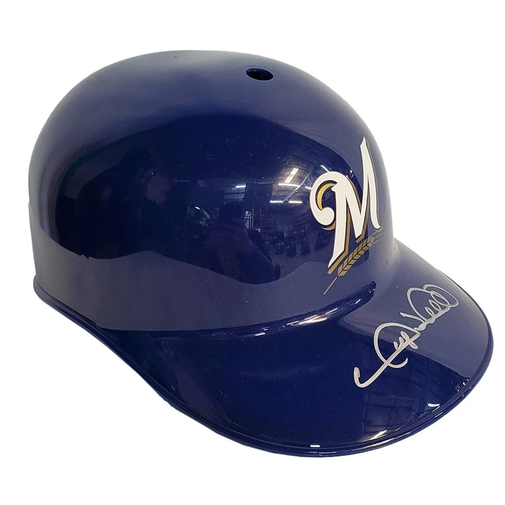 Gary Sheffield Signed Milwaukee Brewers Souvenir MLB Baseball Batting Helmet (JSA)