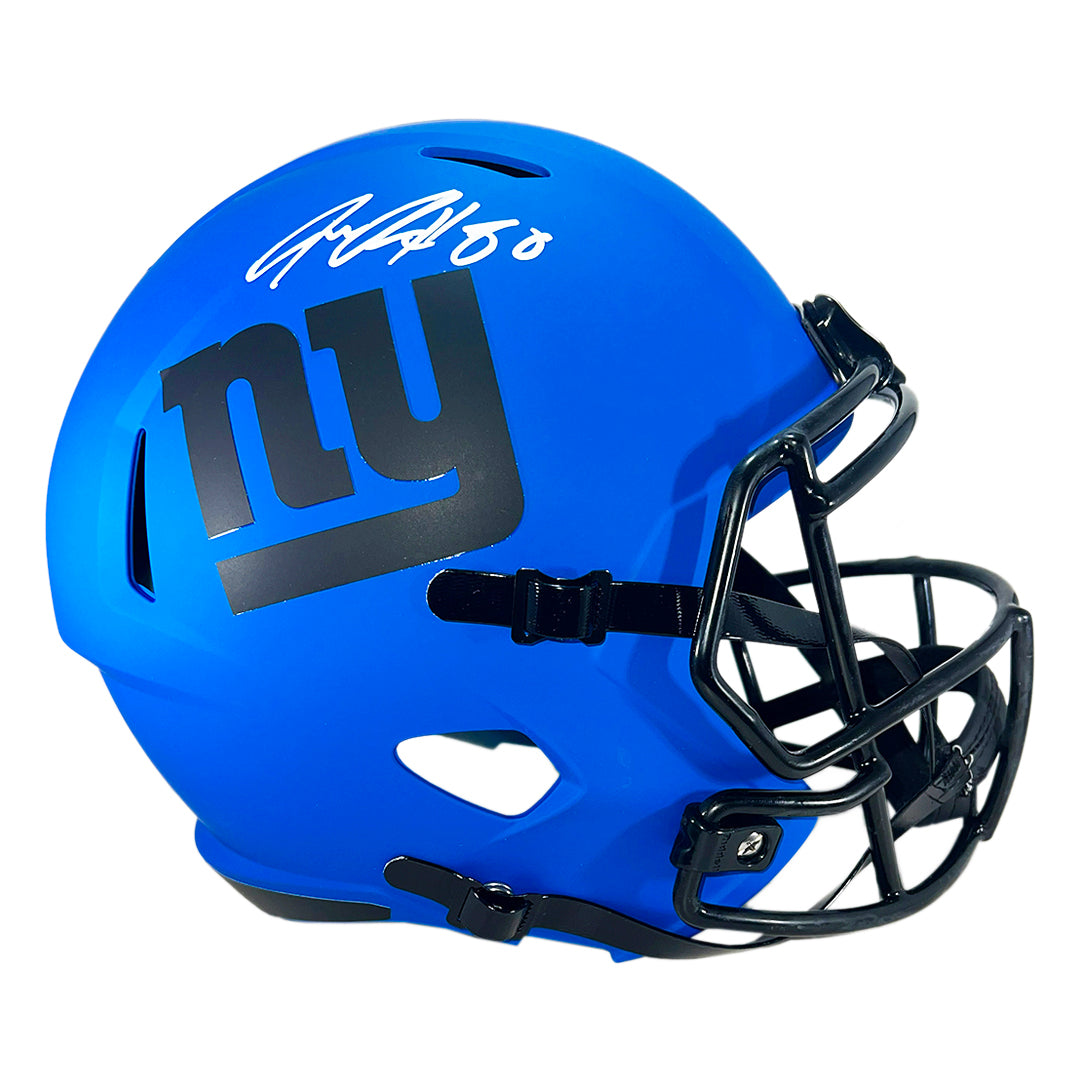Jeremy Shockey Signed New York Giants Rave Full-Size Replica Football Helmet (Beckett)