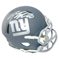 Jeremy Shockey Signed New York Giants Slate Alternate Speed Mini Football Helmet (Beckett)