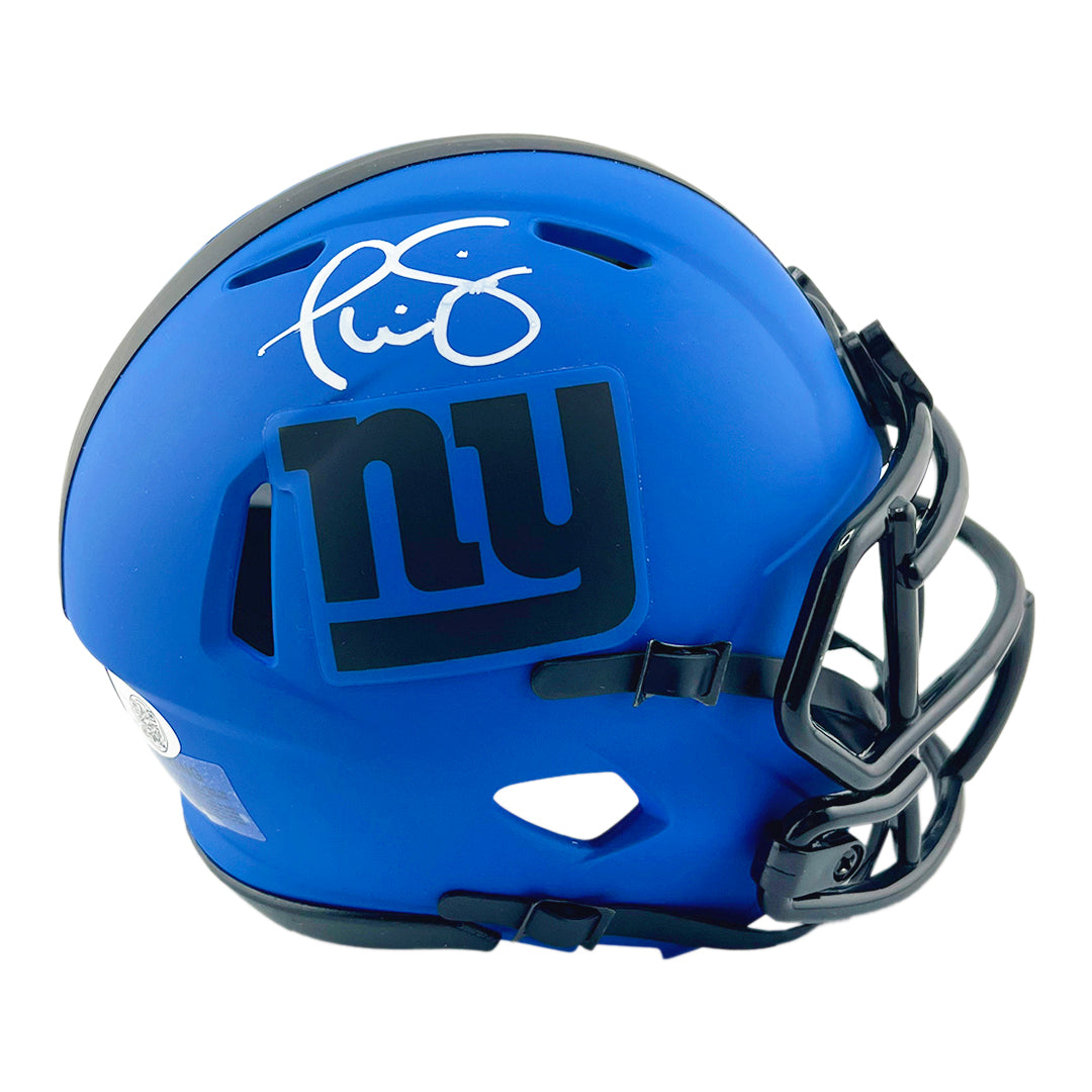Phil Simms Signed New York Giants Rave Mini Football Helmet (JSA)
