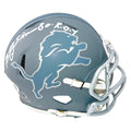 Billy Sims Signed 80 ROY Detroit Lions Slate Alternate Speed Mini Football Helmet (JSA)