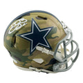 Emmitt Smith Signed Dallas Cowboys Camo Speed Mini Football Helmet (Beckett)