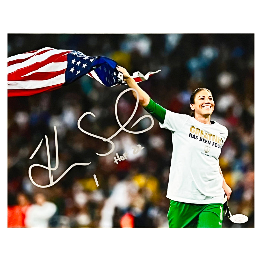 Hope Solo Signed Team USA Pose 1 Soccer 11x14 Photo (JSA)