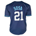 Sammy Sosa Signed Wrigleyville Navy Baseball Jersey (Beckett)