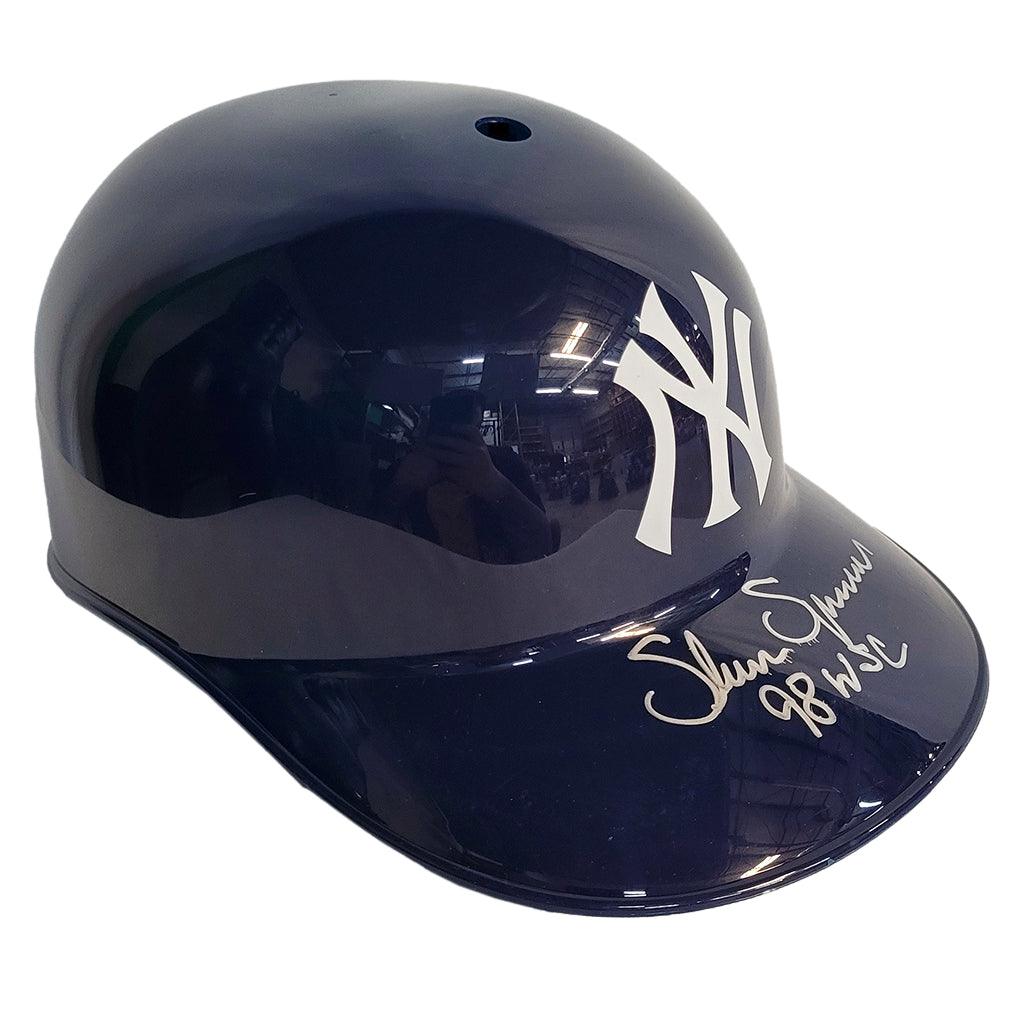 Shane Spencer Signed New York Yankees Souvenir MLB Baseball Batting Helmet 98 WSC (JSA)