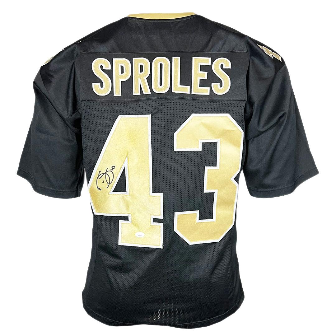 Darren Sproles Signed New Orleans Black Football Jersey (Beckett )
