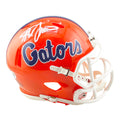 Steve Spurrier Signed Florida Gators Orange Speed Mini Football Helmet (JSA)