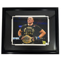 George St-Pierre Signed Pose 1 Framed 11x14 MMA Photo (JSA)