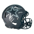 Roger Staubach Signed Multi-Inscription Dallas Cowboys Authentic Eclipse Speed Full-Size Football Helmet (Beckett)