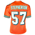 Dwight Stephenson Signed HOF 98 Inscription Miami Orange Football Jersey (JSA)
