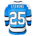 Kevin Stevens Signed Pittsburgh Light Blue Hockey Jersey (JSA)