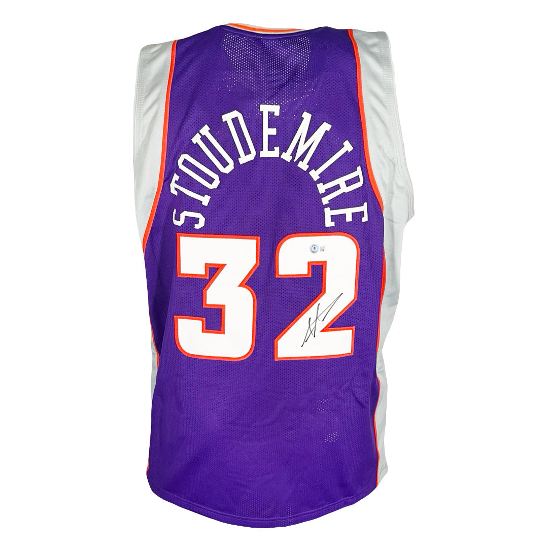 Amar'e Stoudemire Signed Phoenix Purple Basketball Jersey (Beckett)
