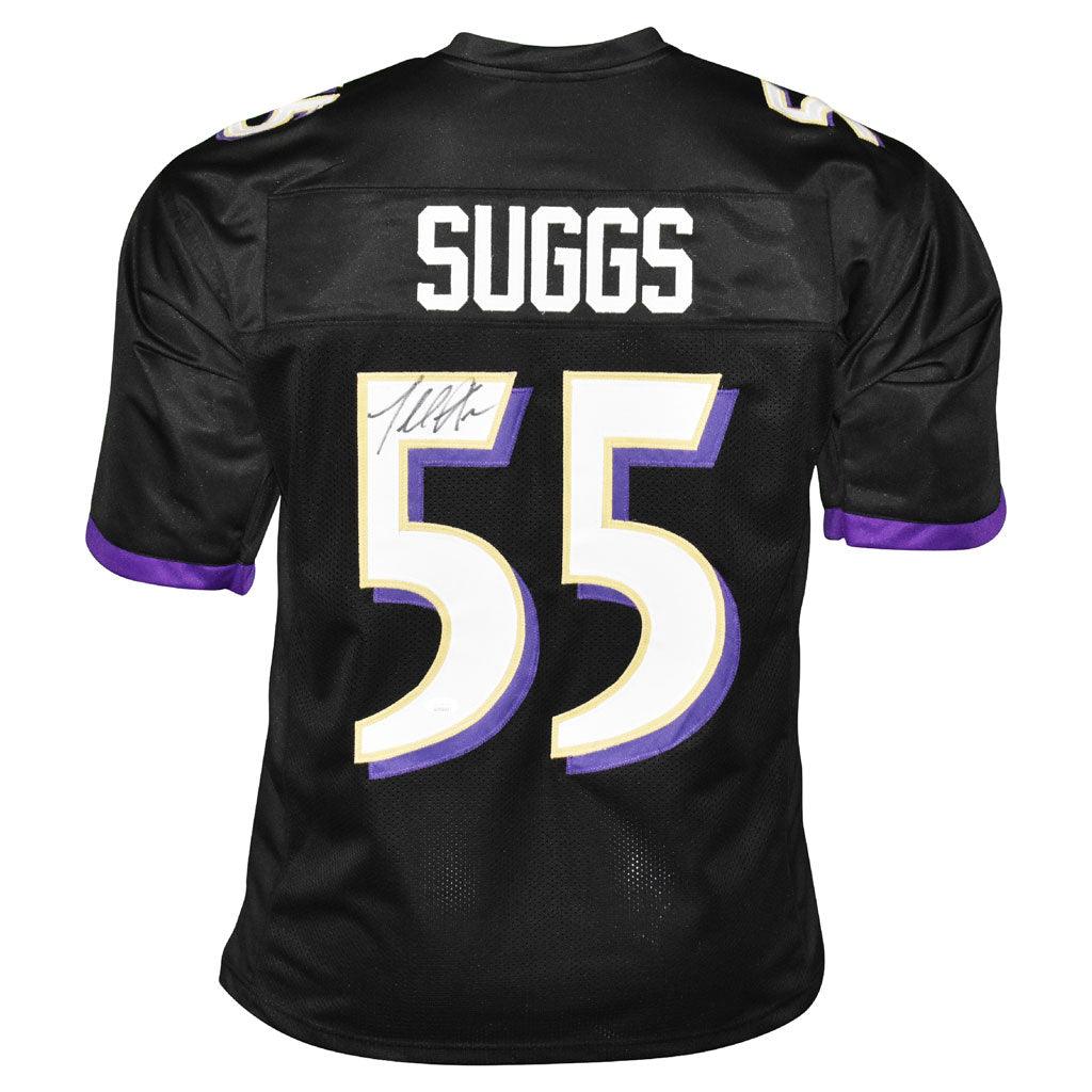 Terrell Suggs Signed Baltimore Black Football Jersey (JSA)
